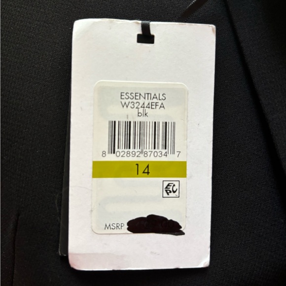 NWT DKNY Women’s Black Peplum Blazer Size 14 - Picture 10 of 10